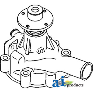 KU20400    Kubota Water Pump---Replaces 15481-73030